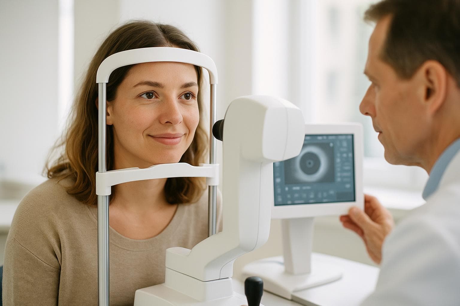 Dry-eye assessment room at Healing Eye Clinic in Gangnam, Seoul