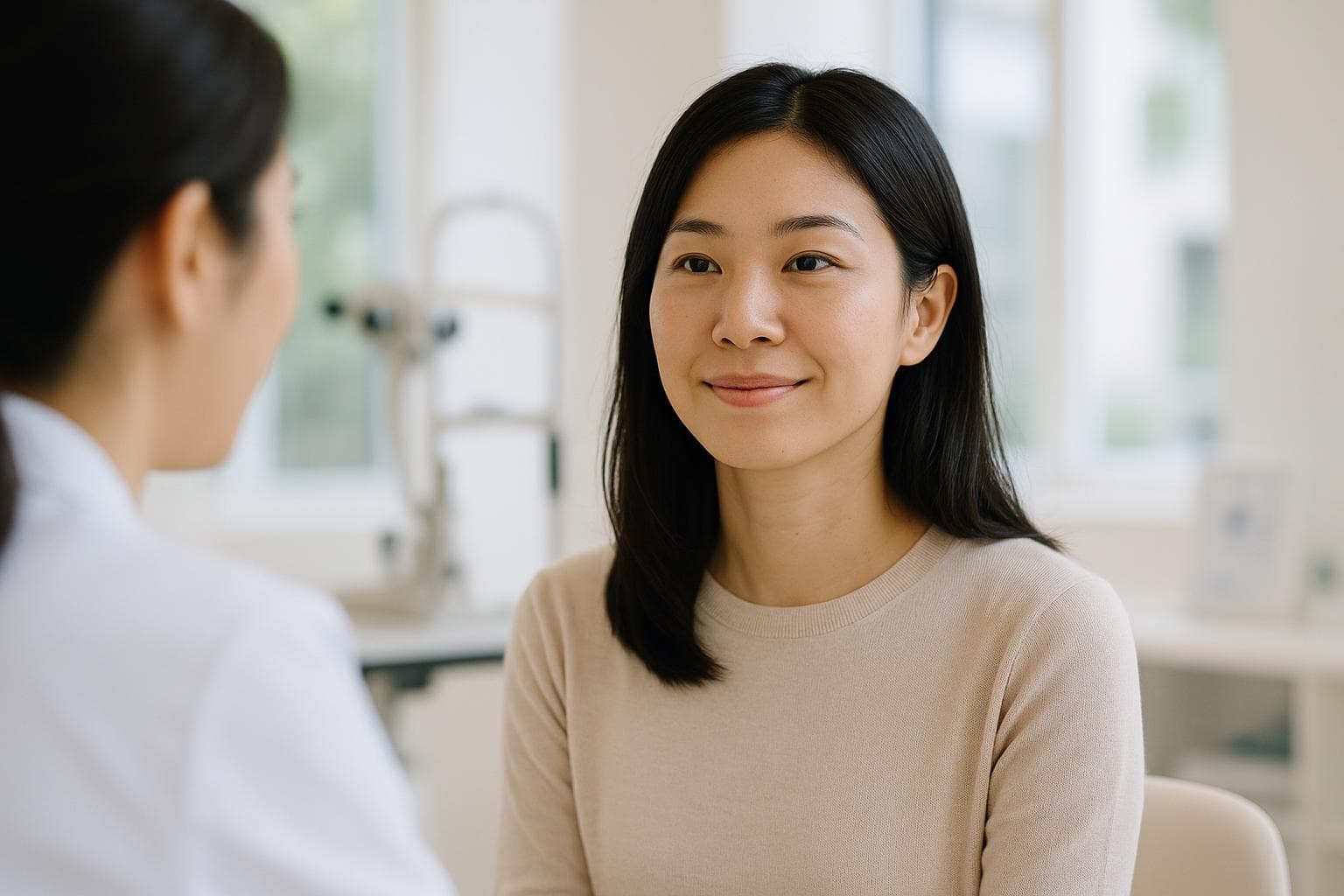 Healing 眼科診間牆上的醫師資歷與學會認證，金善英院長